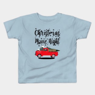 Christmas Movie Night Kids T-Shirt